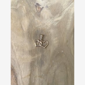 Hjerte dobbelt i 8 kt