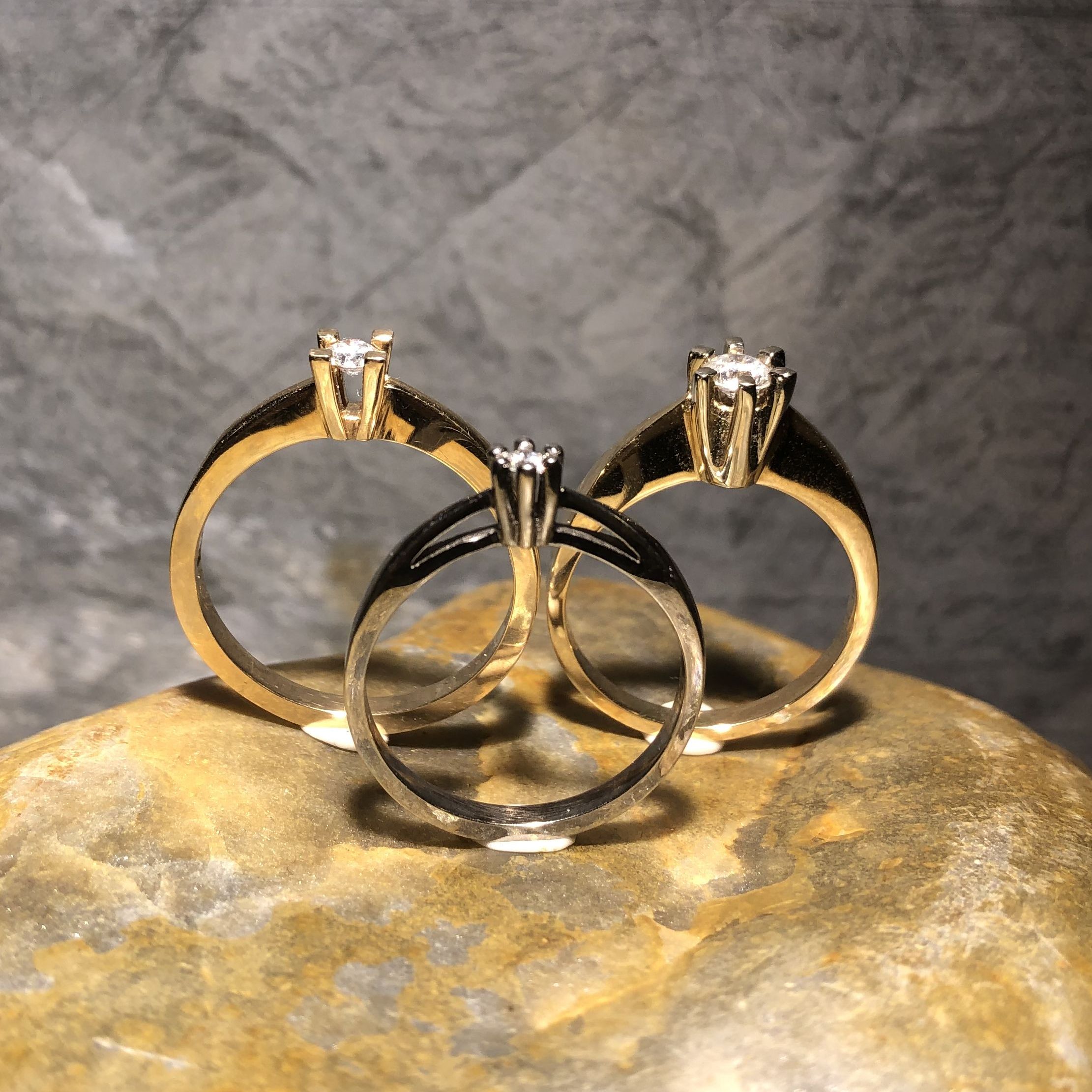 Ombytningsringe og Allianceringe med brillianter