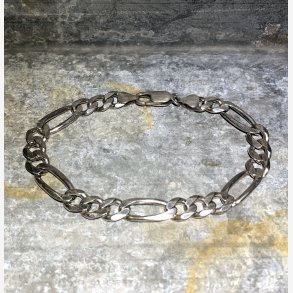 2.nd Hand - Armbnd Figaro i slv