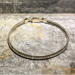 2.nd Hand - Armbnd i slv med graveret mnster