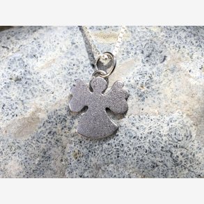 Skytsengel  Gabriel i 14 krt. hvidguld