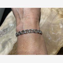 Bismark armbnd i slv