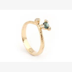 Twigs ring m. bl turmalin