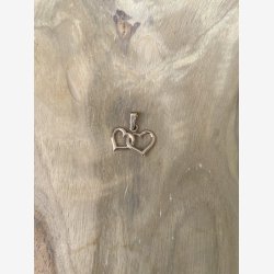 Hjerte dobbelt i 8 kt