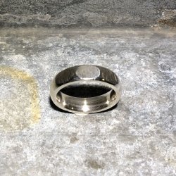 Herrering i slv med 3 store facetter