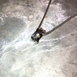 2.nd Hand - Slv halskde med guld