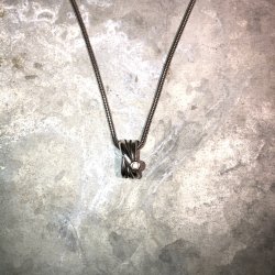 2.nd Hand - Slv halskde med guld